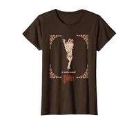 La Chica del espectáculo de Cabaret de Betty Boop Camiseta, Mujer, Marrón, XS