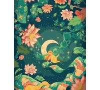 La chica del loto de cuento de hadas Pintar por Numeros Adultos - Pintar con Pinceles y Pinturas Acrílicas Kit de Lienzo Cuadros por Numeros Para Pintar Pared del Hogar Decoración - 40x50cm sin Marco