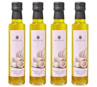 La Chinata Condimento de Aceite de Oliva Virgen Extra con Ajo Natural - Sabor Intenso y Saludable - Ideal para Pastas, Carnes. Pescados y Ensaladas - 250 ml (Pack 4)