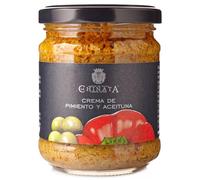 La Chinata - Crema de Pimiento y Aceituna Verde (180 g) - Bote de Cristal