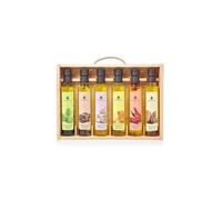 La Chinata Condimentos Premium Aceite de Oliva Virgen Extra con Trufa, Ajo, Guindilla, Albahaca, Boletus Eduli, Pimientas, Limón, Romero, Guindilla, Cebolla y Brasa (Estuche 6, Condimentos)