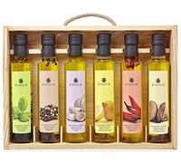 La Chinata Condimentos Premium Aceite de Oliva Virgen Extra con Trufa, Ajo, Guindilla, Albahaca, Boletus Eduli, Pimientas, Limón, Romero, Guindilla, Cebolla y Brasa (Estuche 6, Condimentos)