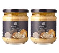 La chinata paté de Boletus y trufas - patè de trüffeln y piedra hongos con aceite de oliva, 2 unidades (2 x 180 g)