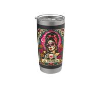 La Chismosa Divertida Mexicana Latina Café Café Gossip Lover Vaso térmico de acero inoxidable de doble pared