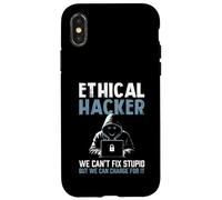 La ciberseguridad de un hacker ético no puede arreglar estúpido, puede cobrar Carcasa para iPhone X/XS