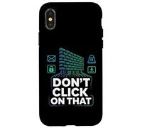 La ciberseguridad no Haga Clic en Esa Alerta Carcasa para iPhone X/XS