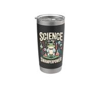 La ciencia científica de la rana es mi poder Swamperpower Vaso térmico de acero inoxidable de doble pared