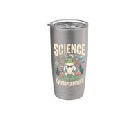La ciencia científica de la rana es mi poder Swamperpower Vaso térmico de acero inoxidable de doble pared
