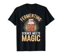 La Ciencia de fermentación se UNE a la fermentación mágica Camiseta gráfica económica, Hombre, Negro, S