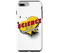 La Ciencia es mi Superpoder - Estilo de cómic Mujeres Hombres Niños Carcasa para iPhone 7 Plus/8 Plus