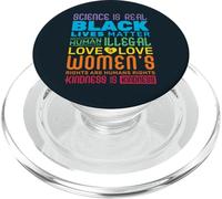 La Ciencia es Real Black Lives Matter Rainbow LGBT Pride Gay PopSockets PopGrip para MagSafe