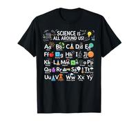 La Ciencia está a Nuestro Alrededor ABC Tabla periódica Química Camiseta
