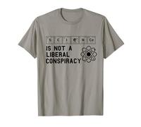 La Ciencia no es una conspiración Liberal Político Retro Vintage Camiseta
