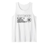 La Ciencia no es una conspiración Liberal Político Retro Vintage Camiseta sin Mangas
