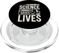 La Ciencia Salva Vidas Biología Química Científico Salud PopSockets PopGrip para MagSafe