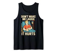 La cirugía del apéndice no me Hagas reír, Duele al Paciente Masculino Camiseta sin Mangas