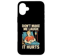 La cirugía del apéndice no me Hagas reír, Duele al Paciente Masculino Carcasa para iPhone 16 Plus