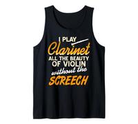 La Clarinete Suena Mejor que el Violín Humor Camiseta sin Mangas