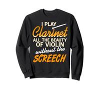 La Clarinete Suena Mejor que el Violín Humor Sudadera