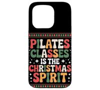 La clase de Pilates es el espíritu navideño Navidad Carcasa para iPhone 15 Pro