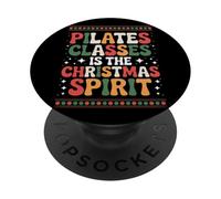 La clase de Pilates es el espíritu navideño Navidad PopSockets PopGrip Adhesivo