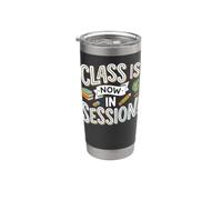 La clase ya está en sesión Maestro de regreso a clases Vaso térmico de acero inoxidable de doble pared
