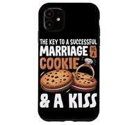 La clave para un matrimonio exitoso es una galleta y un beso Carcasa para iPhone 11