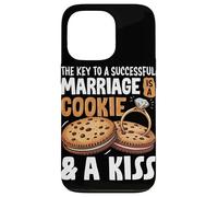 La clave para un matrimonio exitoso es una galleta y un beso Carcasa para iPhone 13 Pro
