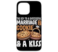 La clave para un matrimonio exitoso es una galleta y un beso Carcasa para iPhone 13 Pro Max