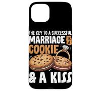 La clave para un matrimonio exitoso es una galleta y un beso Carcasa para iPhone 15 Plus