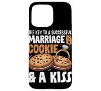 La clave para un matrimonio exitoso es una galleta y un beso Carcasa para iPhone 15 Pro Max