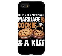 La clave para un matrimonio exitoso es una galleta y un beso Carcasa para iPhone SE (2020) / 7 / 8