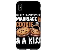 La clave para un matrimonio exitoso es una galleta y un beso Carcasa para iPhone XS Max