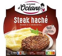 La cocina d'Oceane - Steak picado Charolais purée à l'emmental 300 g - Lote de 4 - Officiente especial