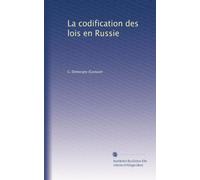 La codification des lois en Russie