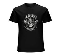 La Coka Nostra Mens T-Shirt Fashion Casual Unisex Black tee XL