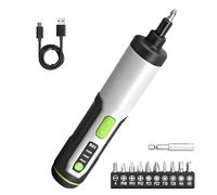 La colección avanzada de destornilladores eléctricos de 6 Nm viene con 10 accesorios, ideal para especialistas, técnicos, destornillador de carga tipo C