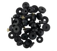 La colección de arandelas de grifo a prueba de fugas incluye 48 arandelas de goma y tornillos de latón para tu comodidad (juego de 48)