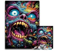 La Colorida psicodelia del Dr. Monster: Rompecabezas para Adultos 1000 Piezas difíciles Ideal para una Noche de Juegos en Familia Obra Decorativa DIY (75x50cm)