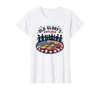 La Comida de la Vieja Gloria Camiseta, Mujer, Blanco, L