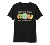 La Comida es un Derecho, no un privilegio Conciencia de los Derechos Humanos Camiseta Premium