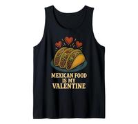 La Comida Mexicana es mi diversión de Tacos de San Valentín Camiseta sin Mangas