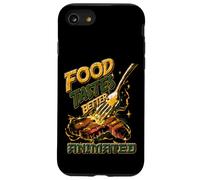 La comida sabe mejor Animado Divertido Anime Comida Filete Meme Carcasa para iPhone SE (2020) / 7 / 8