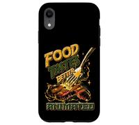 La comida sabe mejor Animado Divertido Anime Comida Filete Meme Carcasa para iPhone XR
