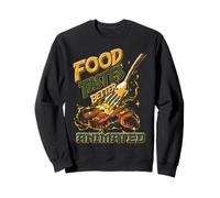 La comida sabe mejor Animado Divertido Anime Comida Filete Meme Sudadera