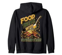 La comida sabe mejor Animado Divertido Anime Comida Filete Meme Sudadera con Capucha