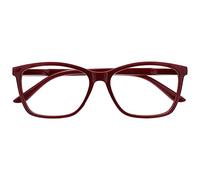 The Reading Glasses Company Gafas De Lectura Marrón Oscuro Rojo Lectores Grande Estilo Diseñador Hombres Bisagras Resorte R51-Z +1,50 50 g