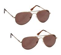 Uv Reader Gafas De Lectura Oro Lectores De Sol Valor Pack 2 Uv400 Hombres Mujeres Ss8-9 +3,00 2 Unidades 70 g