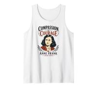 La compasión es Coraje Ana Frank 1929-1945 Camiseta sin Mangas