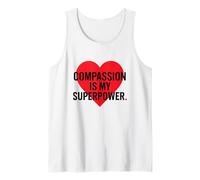 La compasión es mi superpoder. Cita de enfermera. Camiseta sin Mangas